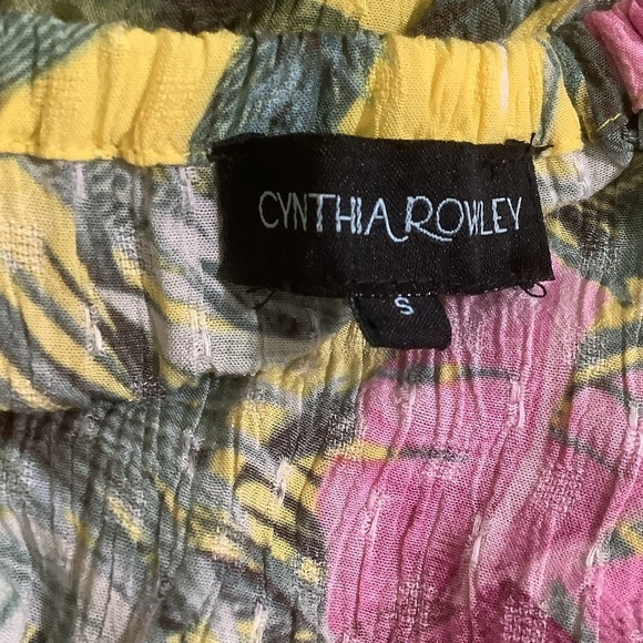 🌴 Cynthia Rowley Tropical Off Shoulder Mini Dress Size Small - Picture 5 of 9